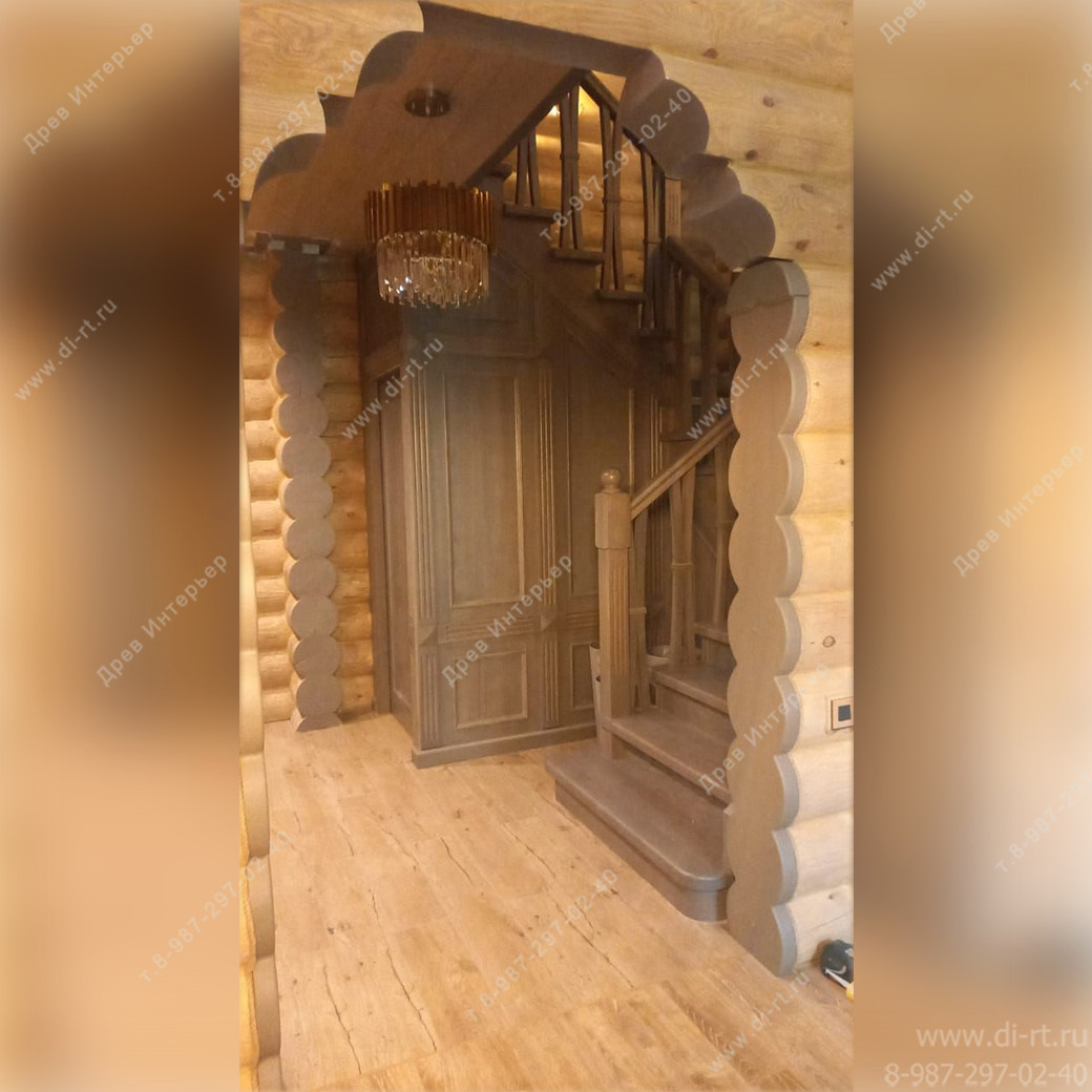 Отделка дома. Кухня. Лестница.