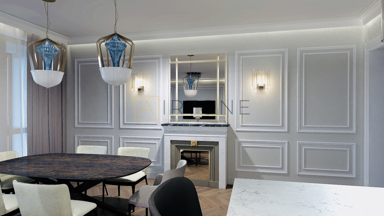 Автоматический биокамин Airtone Andalle в ЖК «Барин Хаус”