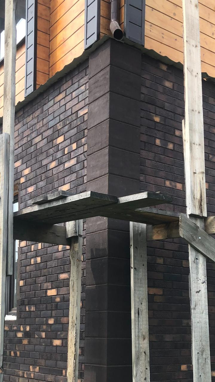 Фасадная система Гибкий клинкер на сетке