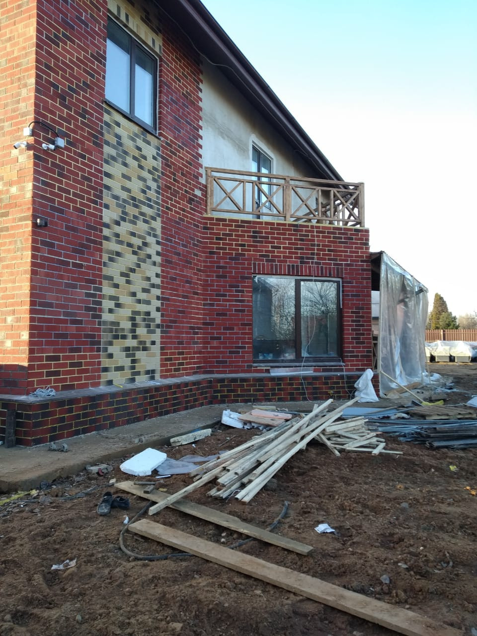 Фасадная система Гибкий клинкер на сетке