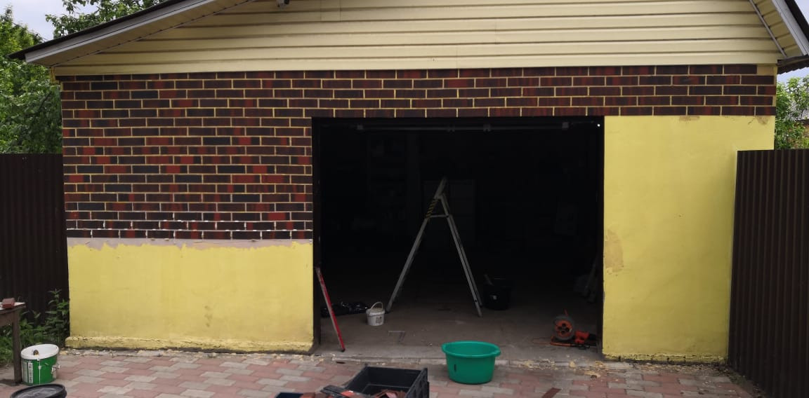 Фасадная система Гибкий клинкер на сетке