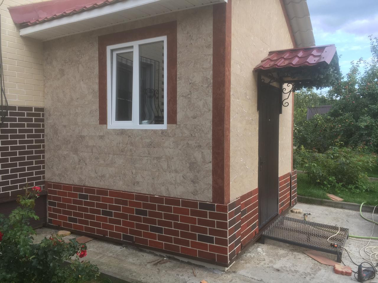 Фасадная система Гибкий клинкер на сетке