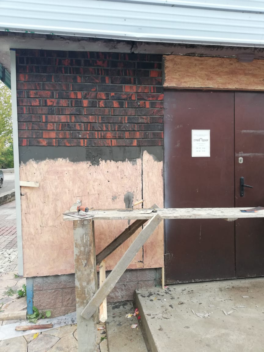 Фасадная система Гибкий клинкер на сетке