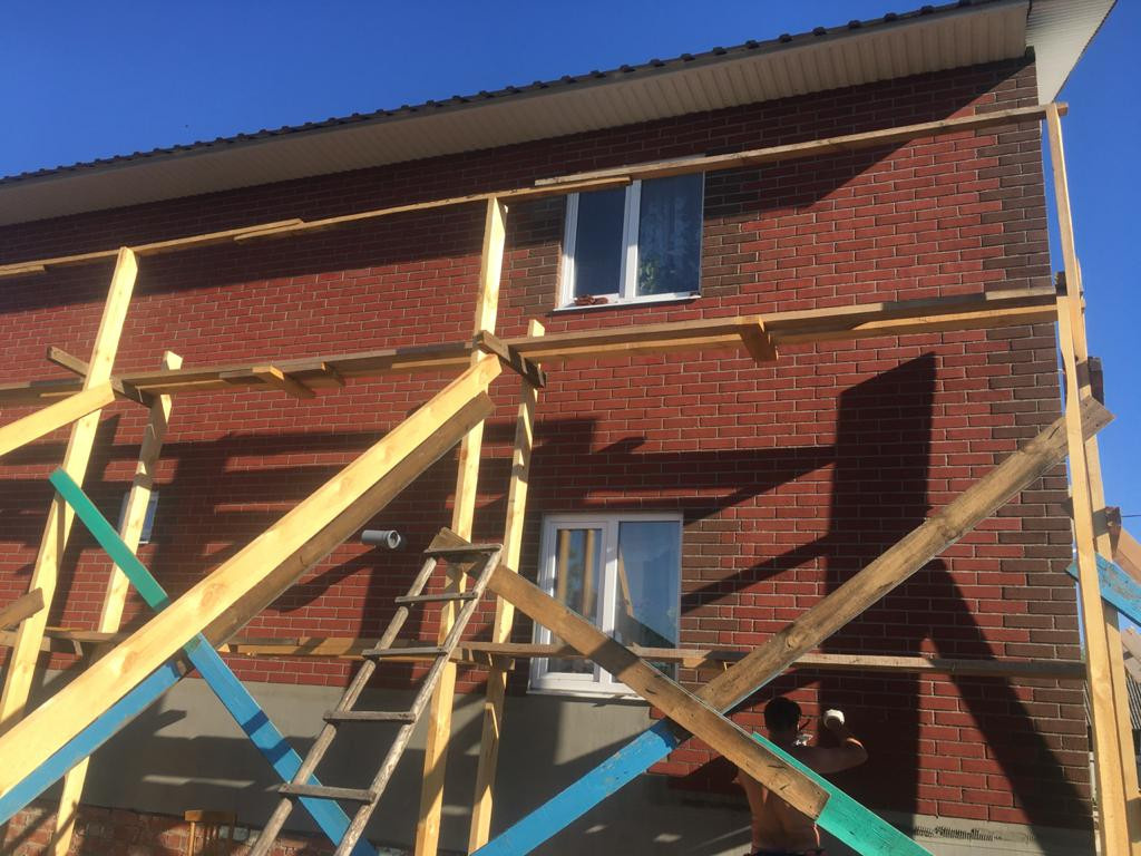 Фасадная система Гибкий клинкер на сетке