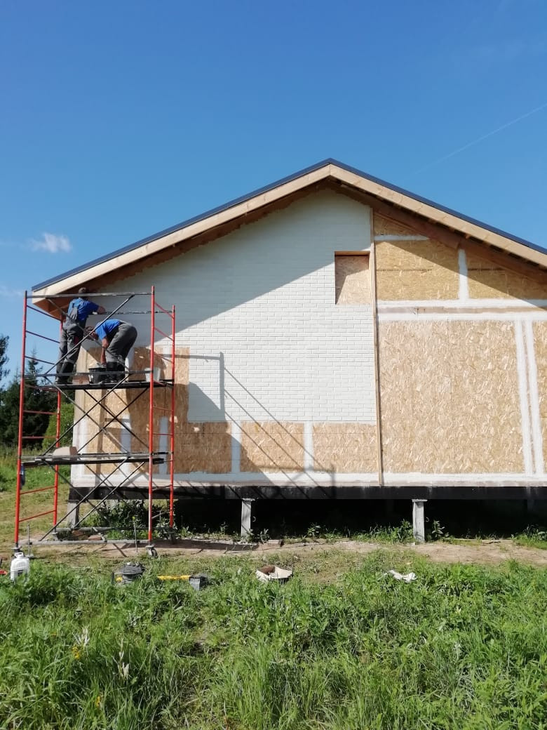 Фасадная система Гибкий клинкер на сетке