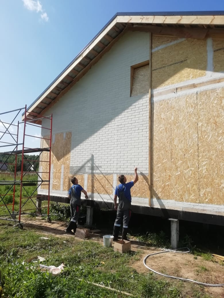 Фасадная система Гибкий клинкер на сетке