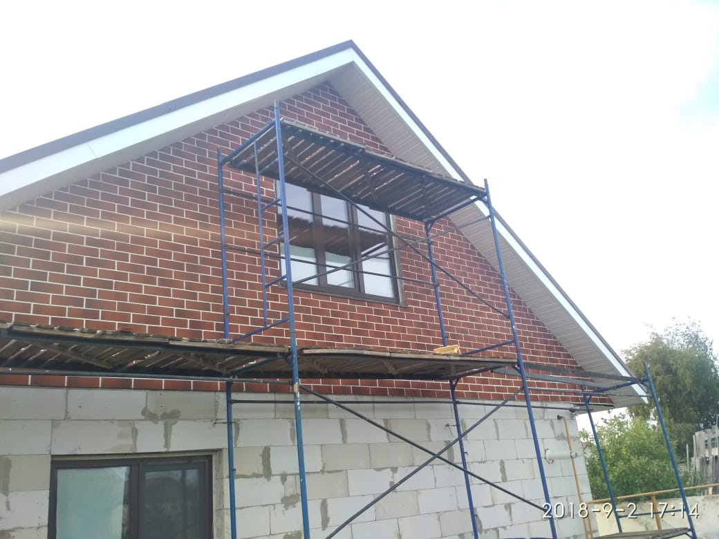 Фасадная система Гибкий клинкер на сетке