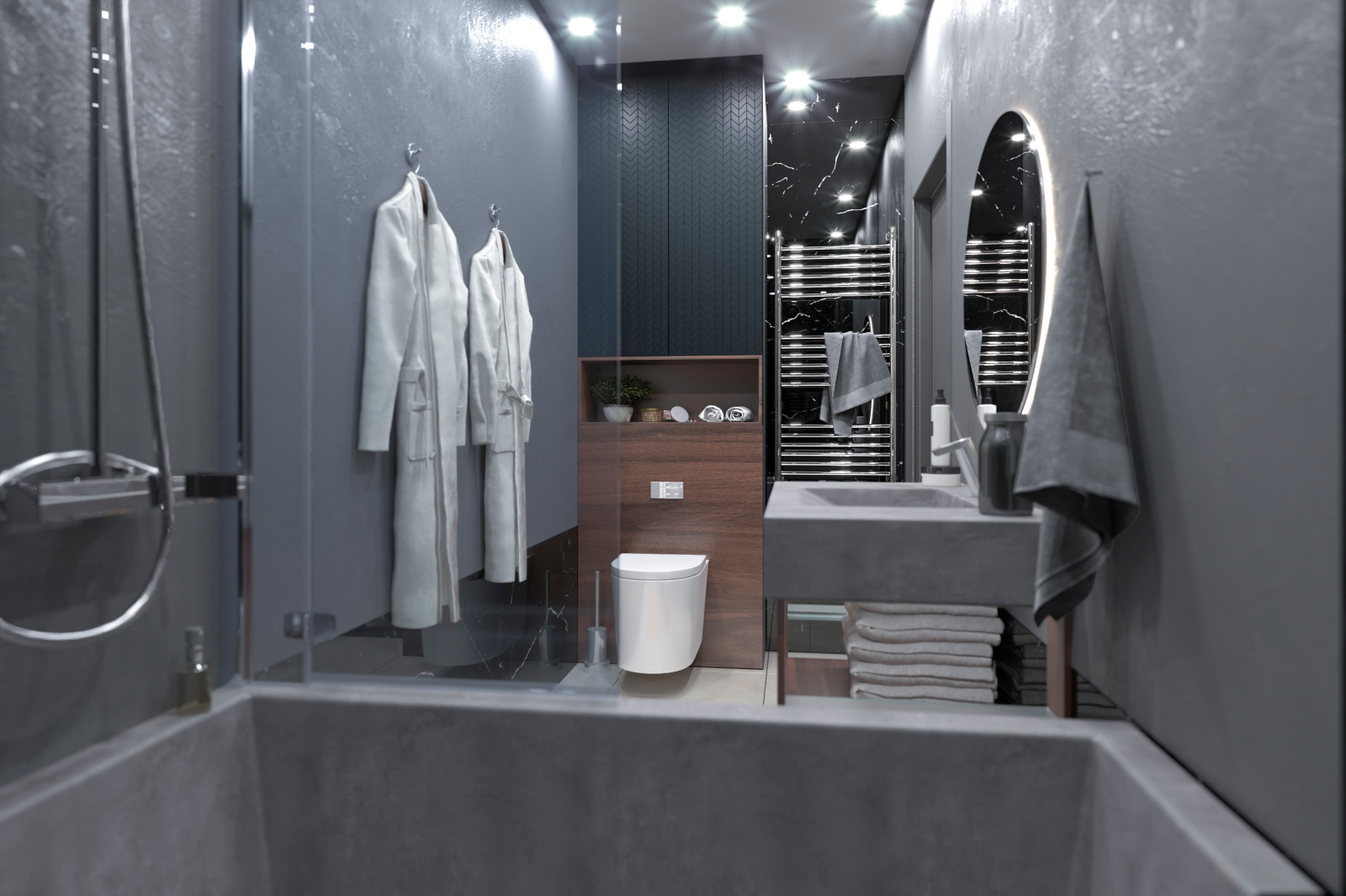 Разработка визуальной концепции шоурума (97 м2) для застройщика в г. Уфа