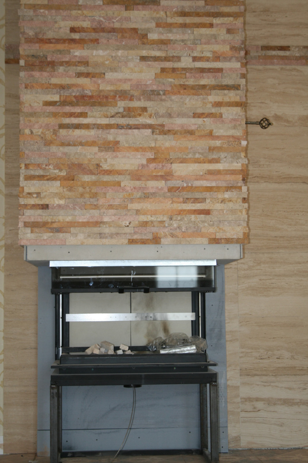 Трехсторонняя каминная топка EdilKamin фронтальный вид