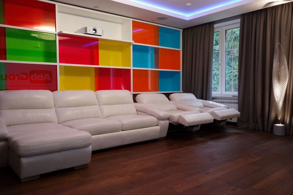 Домашний кинотеатр загородный дом Валищево