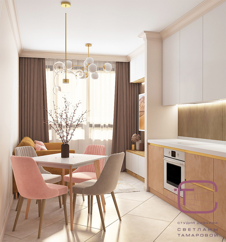 Интерьер двухкомнтаной квартиры в «ЖК Новые Сады» пр-т Победы 97, г. Пенза