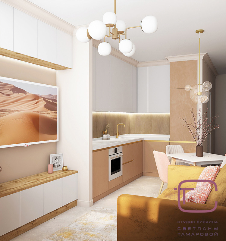 Интерьер двухкомнтаной квартиры в «ЖК Новые Сады» пр-т Победы 97, г. Пенза