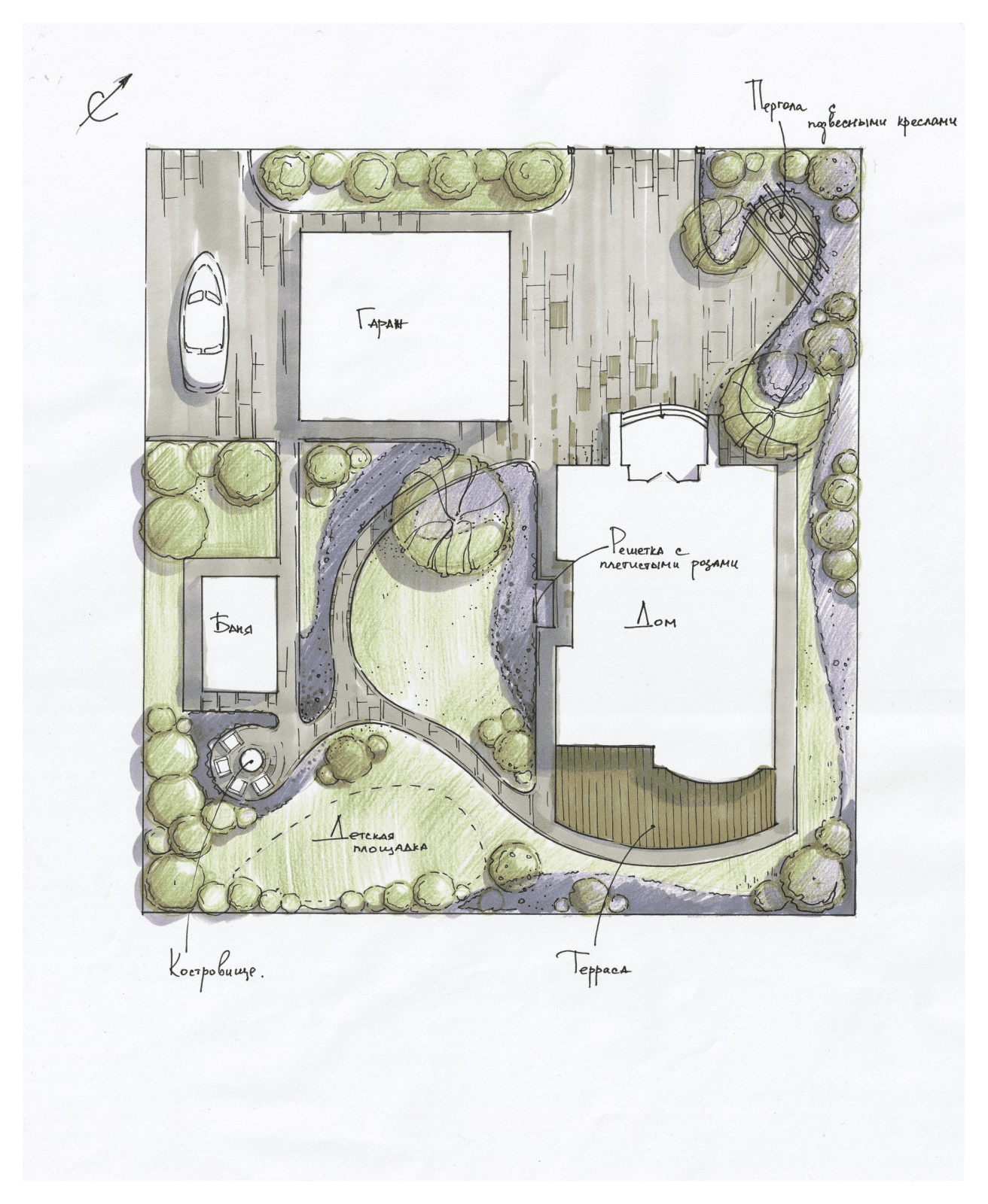 Дизайн-проект частной территории
