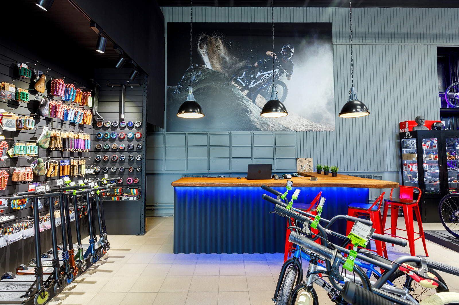 Съемка веломагазина