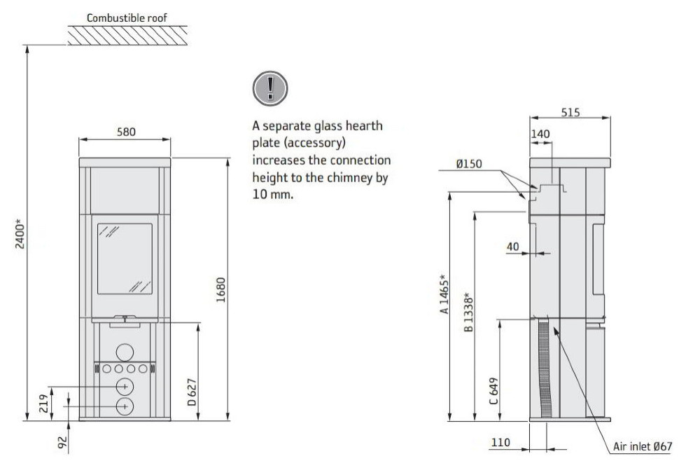 Обложка проекта: Камин Contura 690 (Швеция), 2021