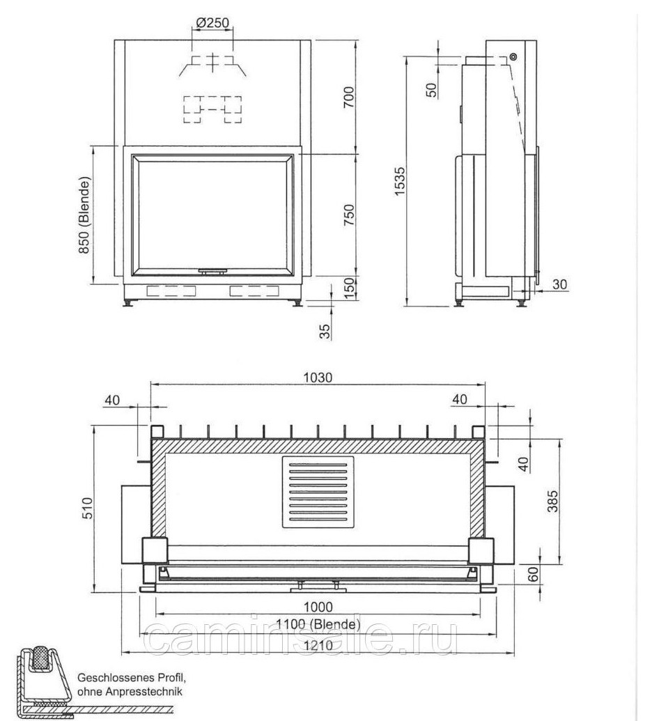 Каминная топка Spartherm Varia_Bh_Prestige
