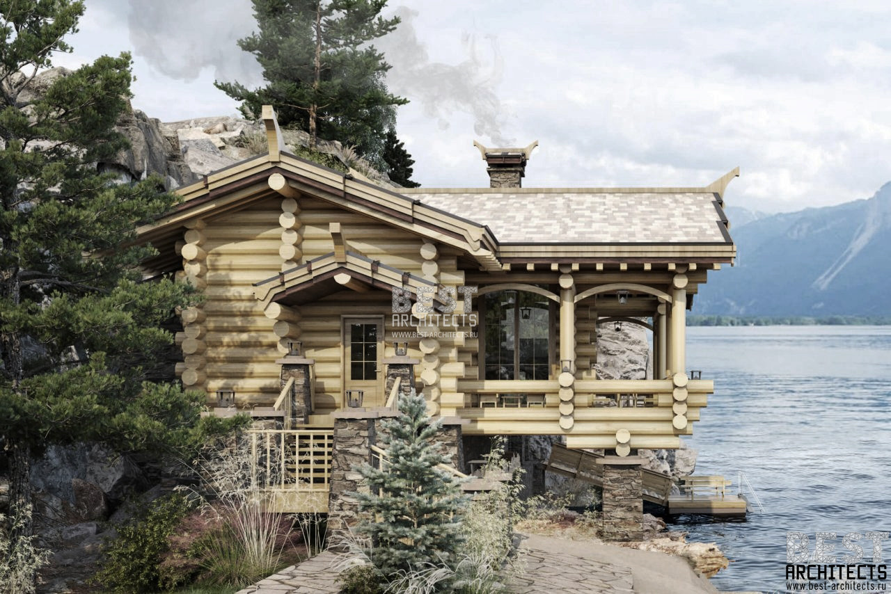 ПРОЕКТ | БАННЫЙ КОМПЛЕКС У ВОДЫ | BATH COMPLEX AT WATER