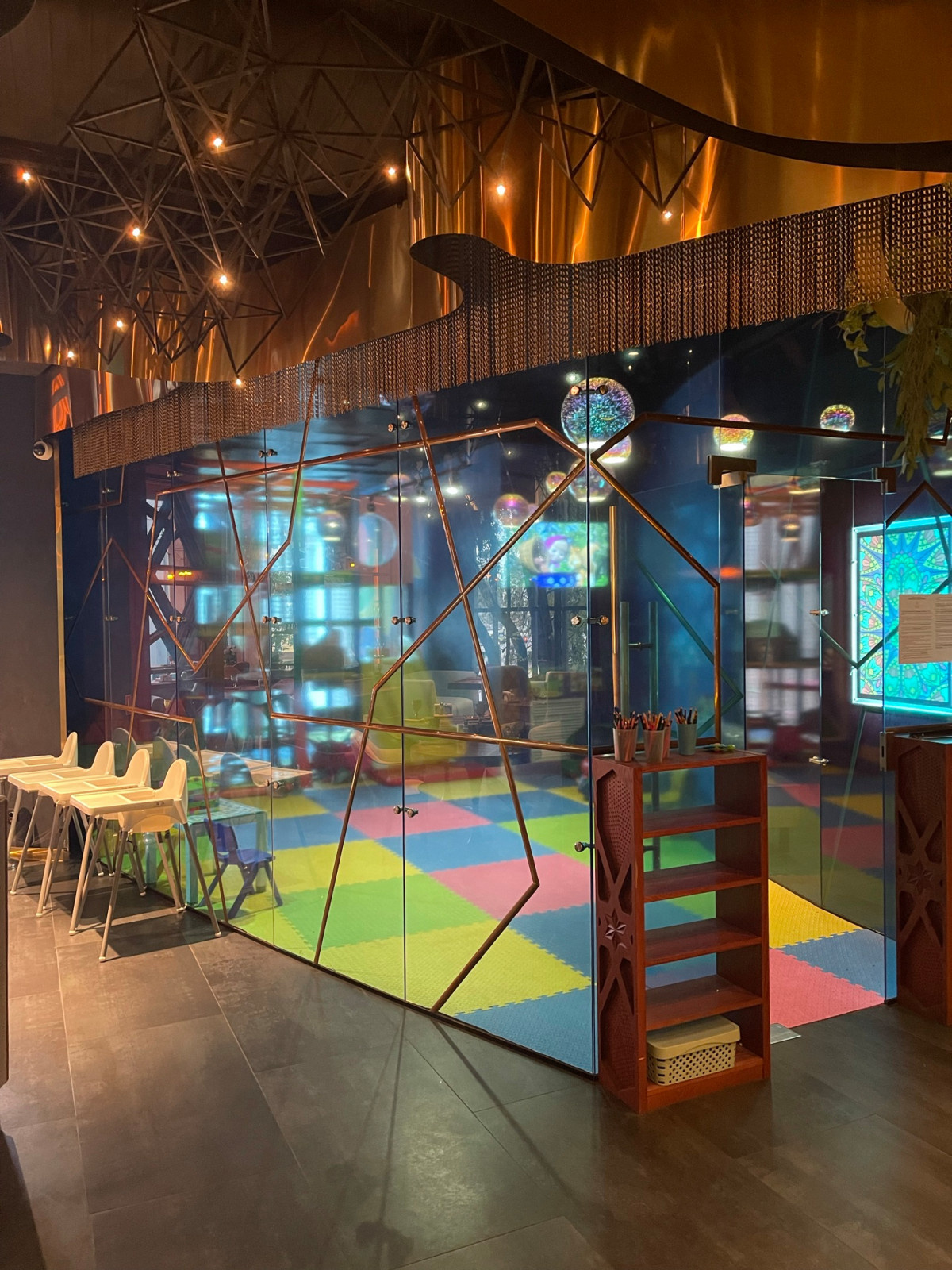 Стеклянные перегородки. Чайхана