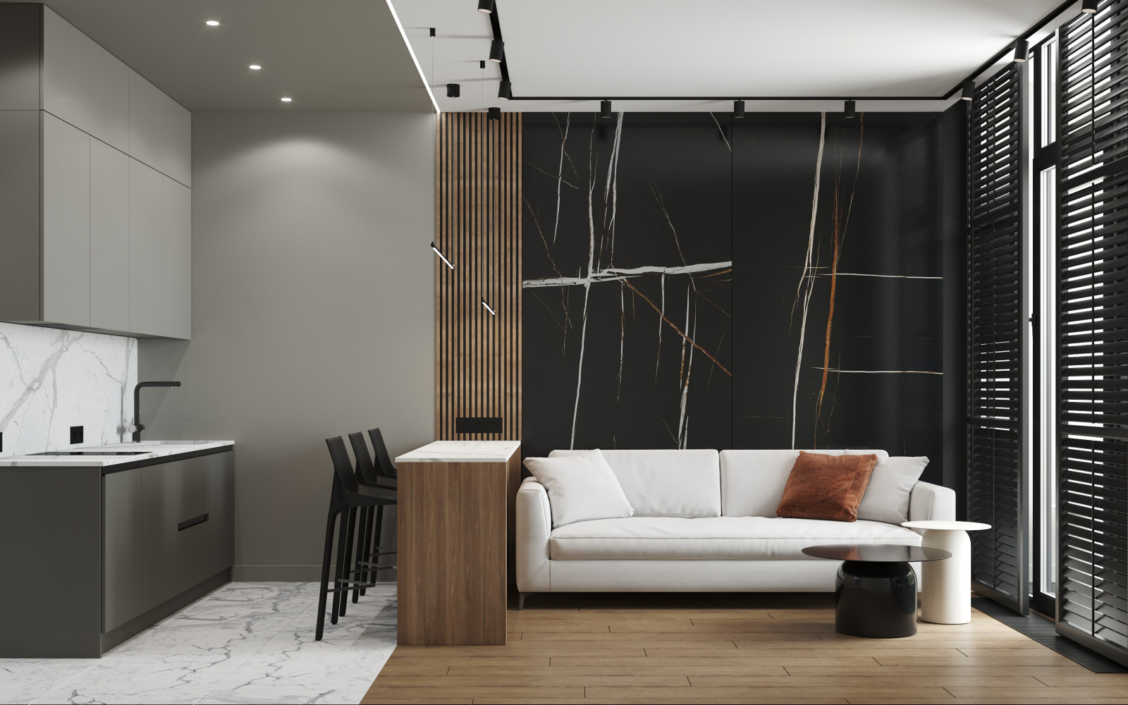 КВАРТИРА В СТИЛЕ КОНТЕМПОРАРИ