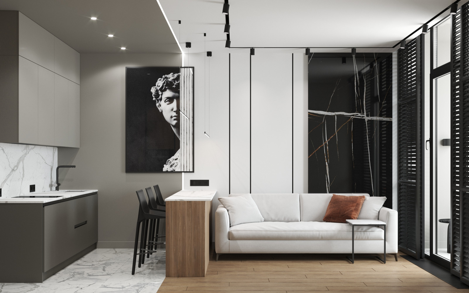 КВАРТИРА В СТИЛЕ КОНТЕМПОРАРИ