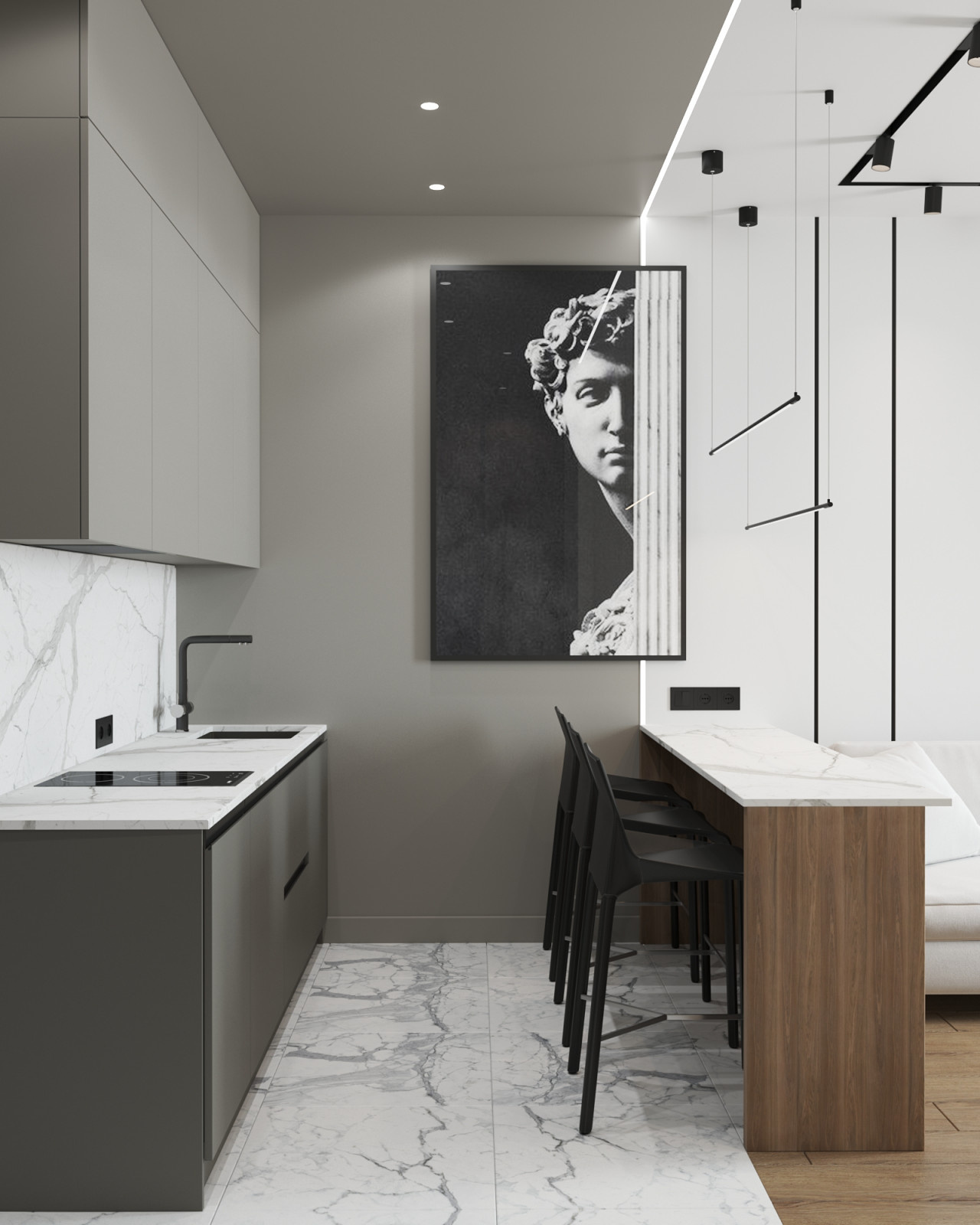 КВАРТИРА В СТИЛЕ КОНТЕМПОРАРИ