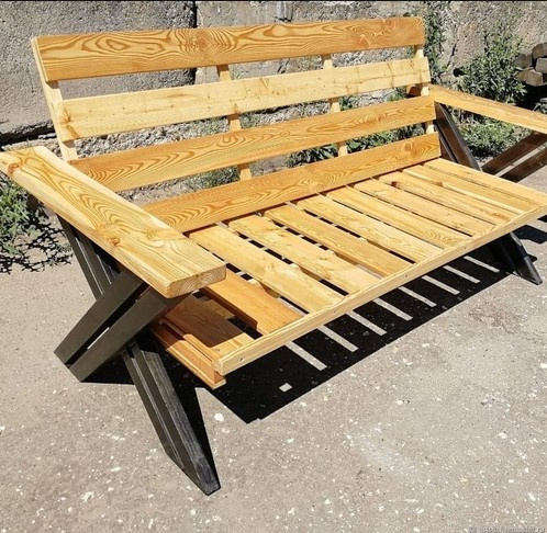 Садовая мебель из массива