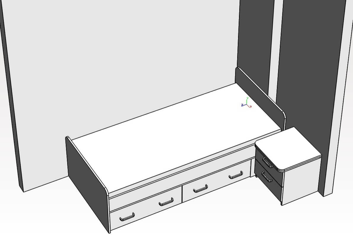 Белая детская в стиле минимализм