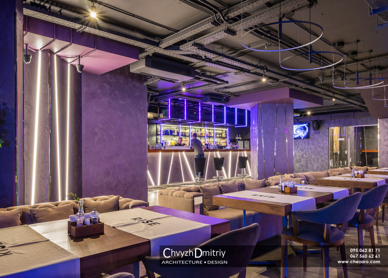 Ресторан RISE Фото реализованного проекта