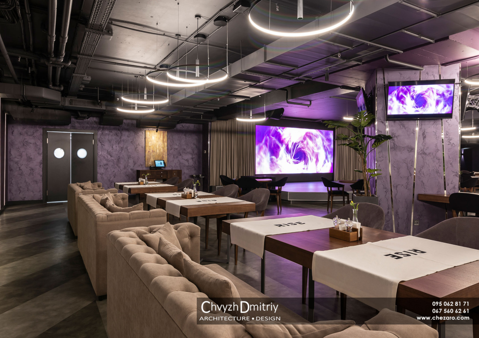 Ресторан RISE Фото реализованного проекта