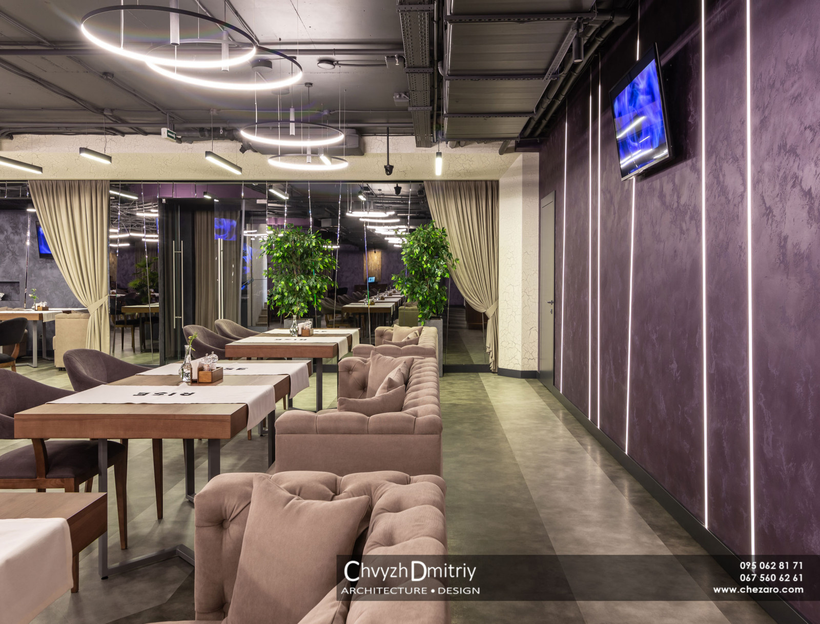 Ресторан RISE Фото реализованного проекта