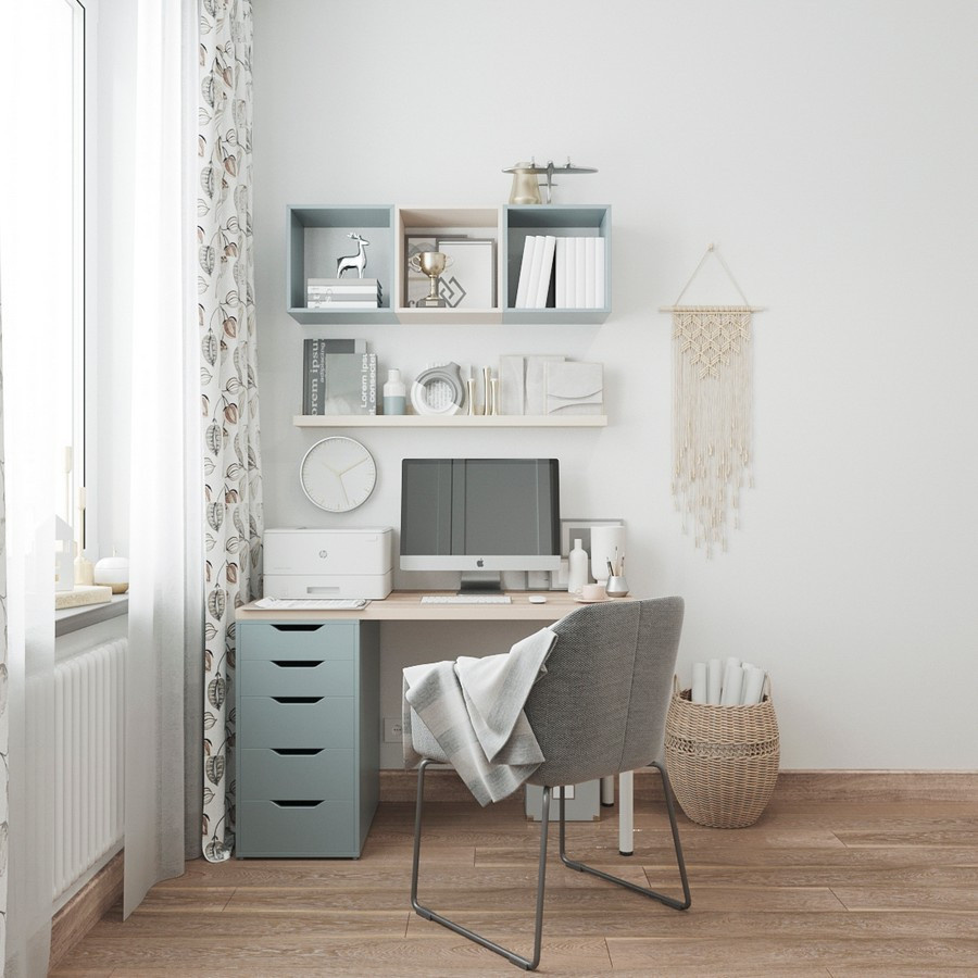 Дизайн двухкомнатной квартиры 58 м2