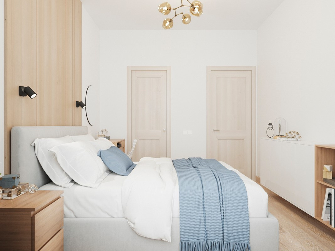 Дизайн двухкомнатной квартиры 58 м2