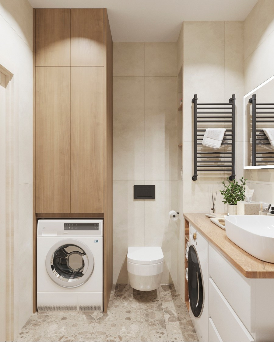 Дизайн двухкомнатной квартиры 58 м2