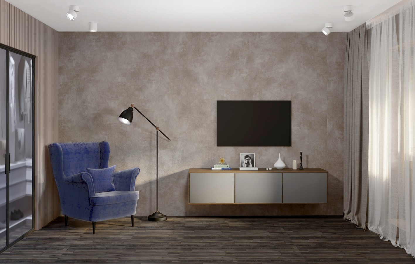 Дизайн однокомнатной квартиры (м. Коммунарка)