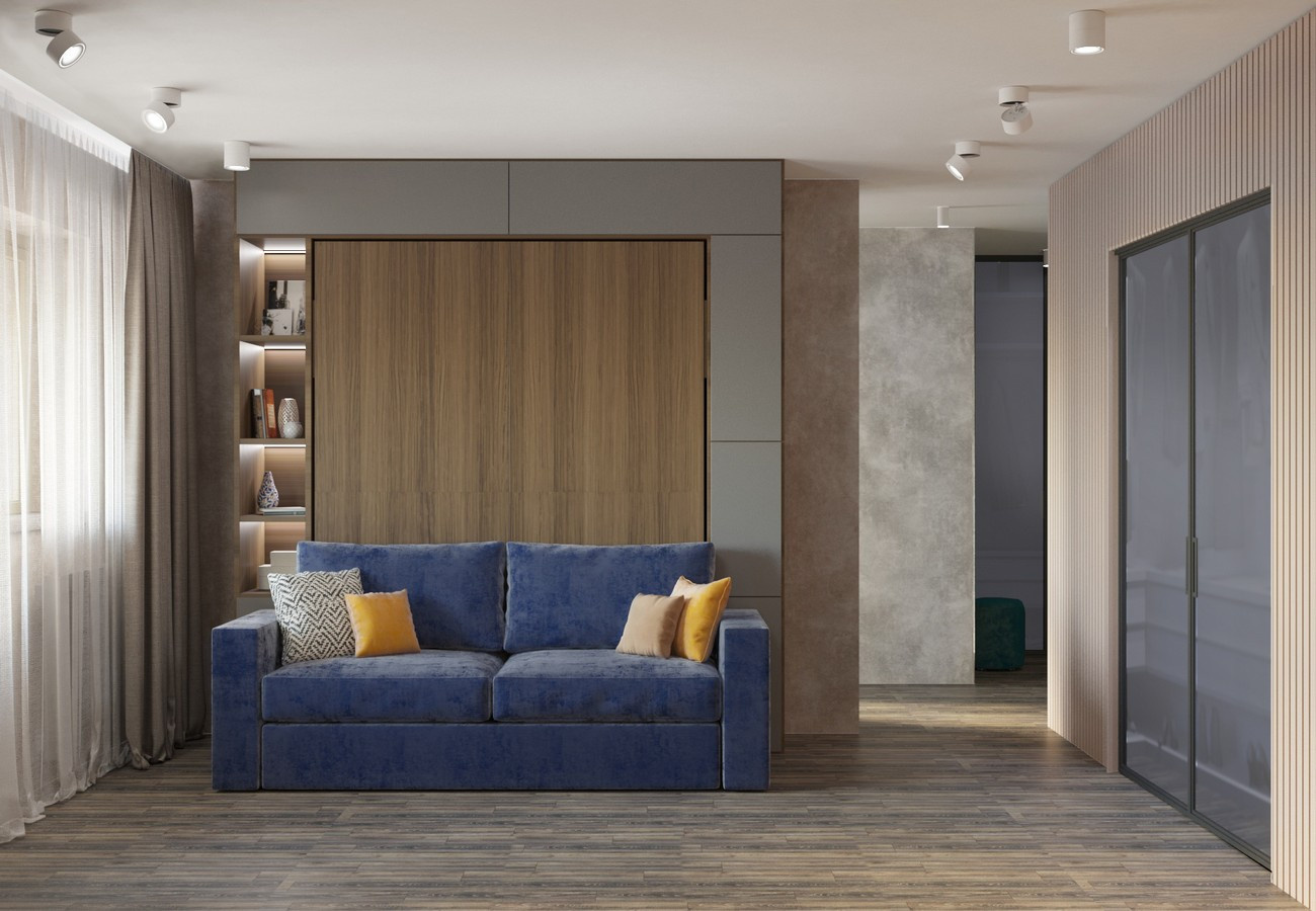 Обложка проекта: Дизайн однокомнатной квартиры (м. Коммунарка)