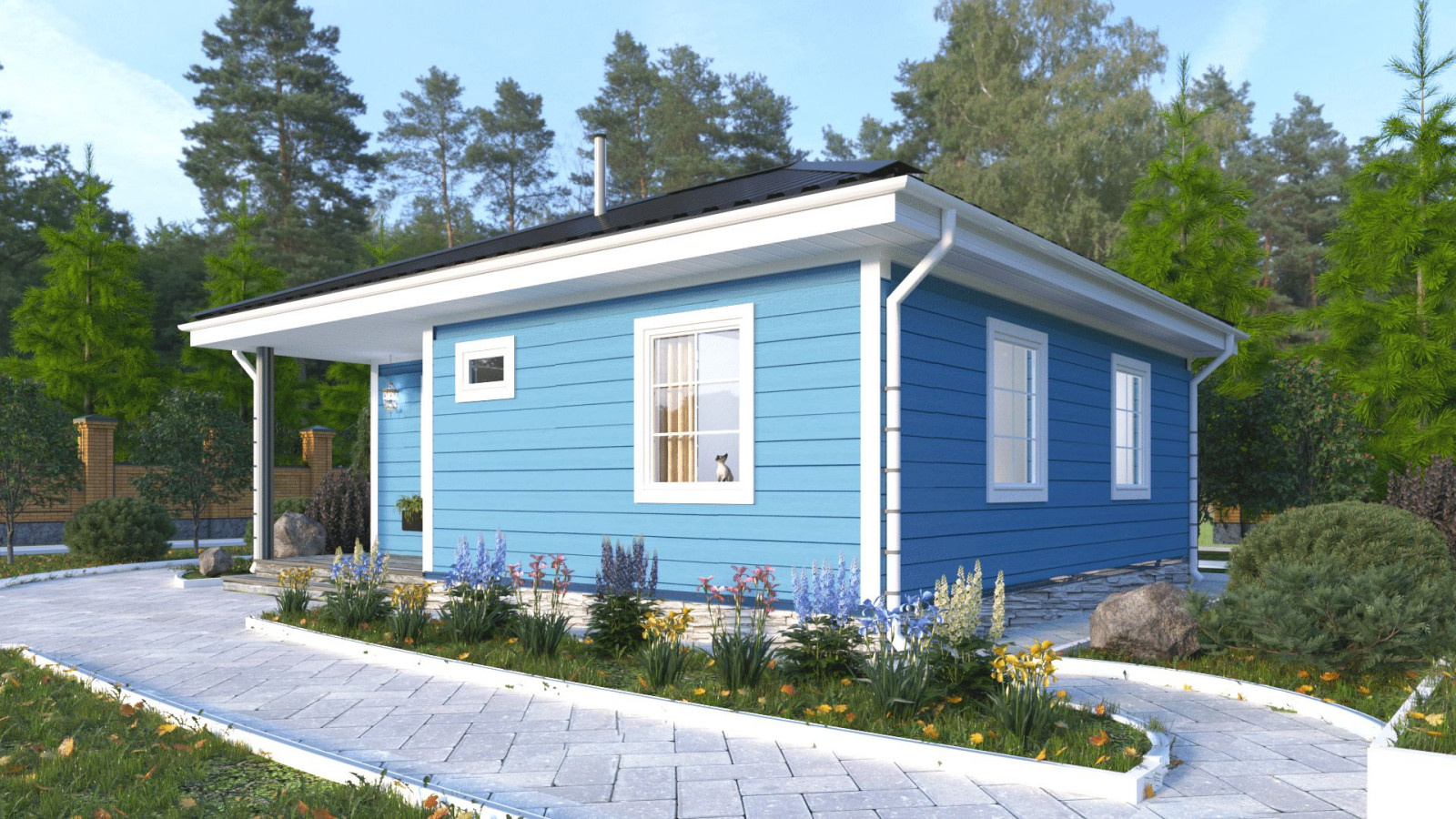 Каркасный дом 70м2