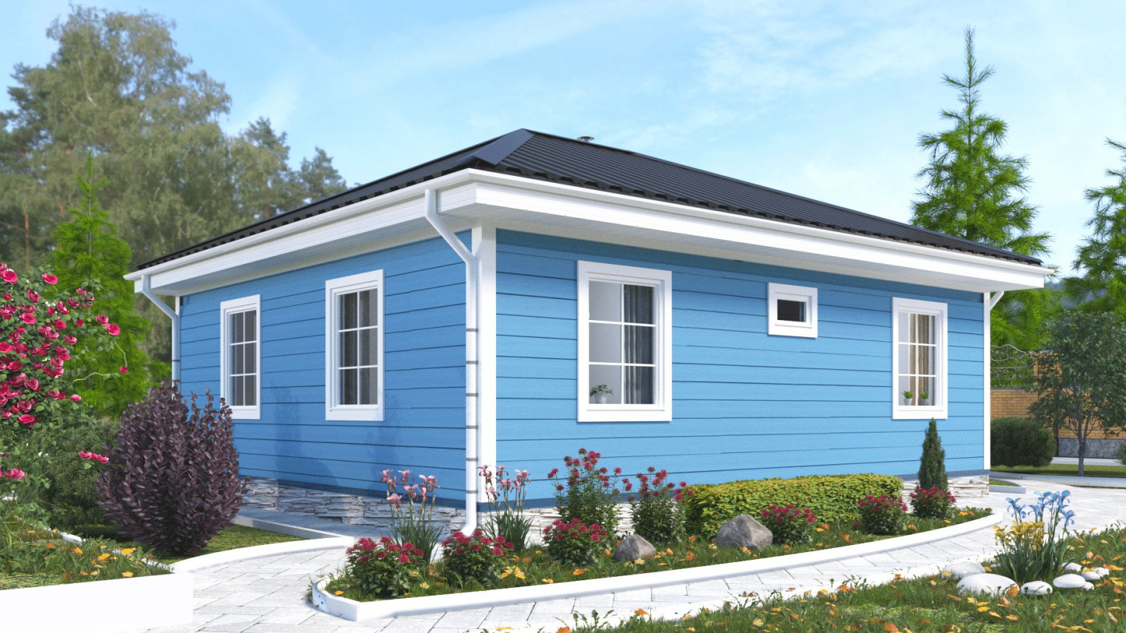 Каркасный дом 70м2