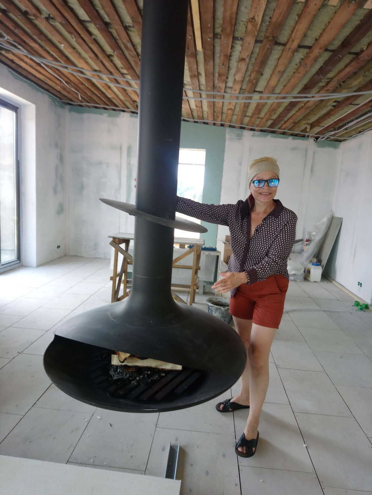 Подвесной камин LOFT-03