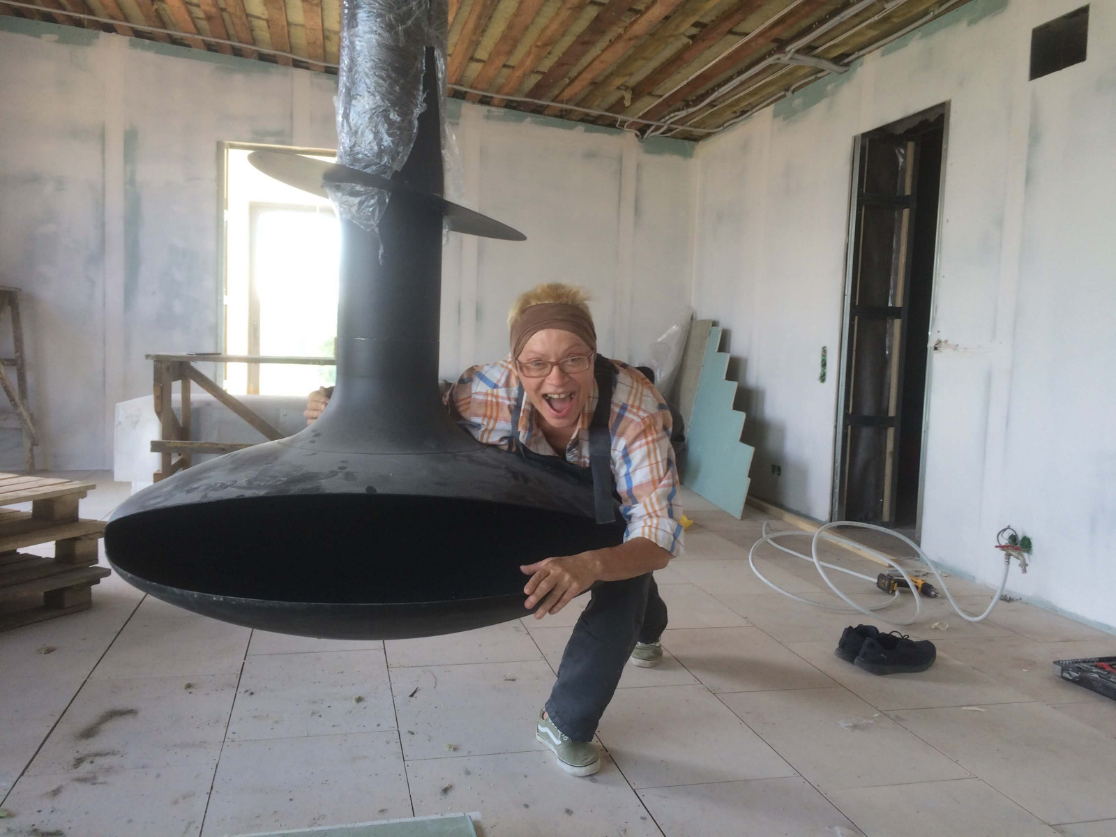 Подвесной камин LOFT-03