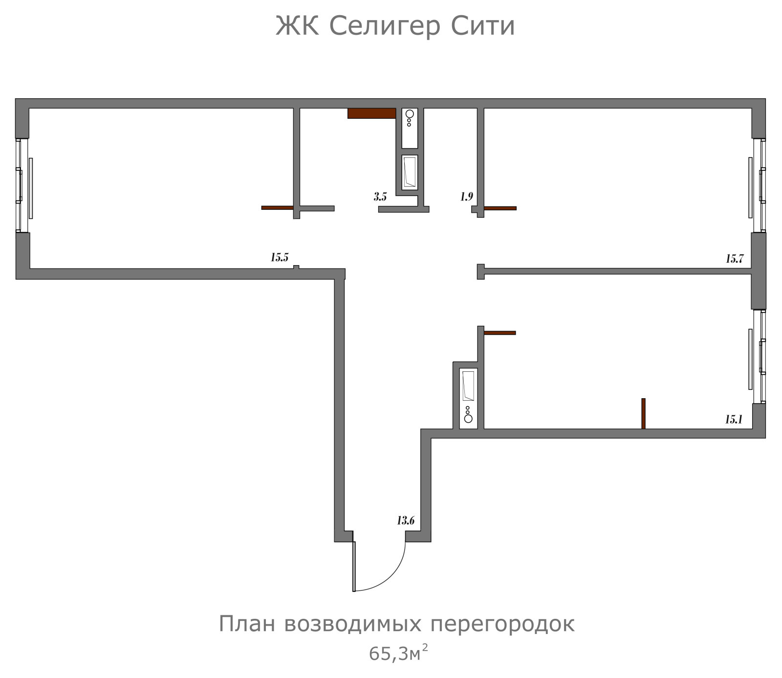 Реализация проекта в ЖК Селигер Сити