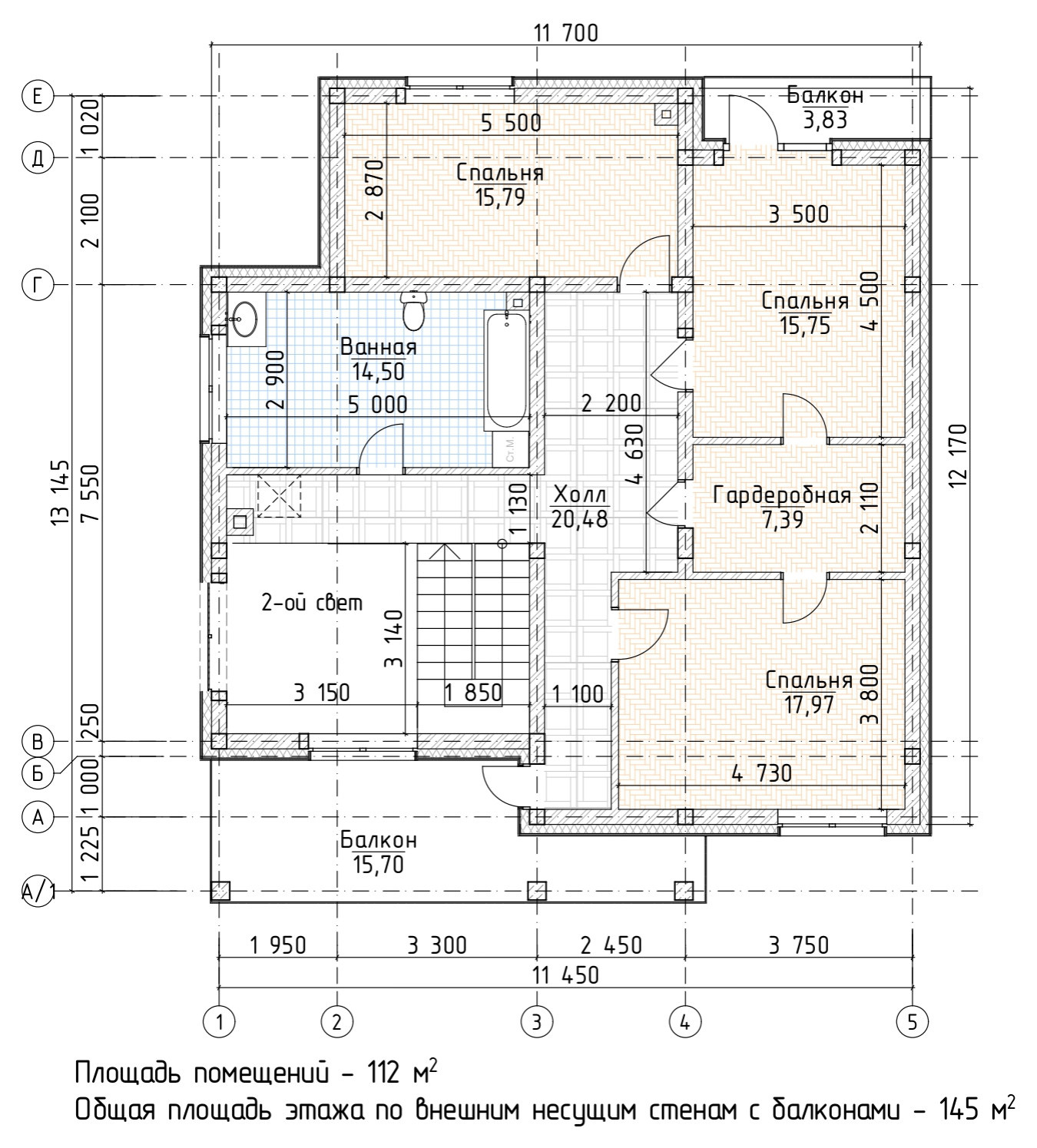 Дом двухэтажный кирпичный с облицовкой из фасадных панелей NICHIHA