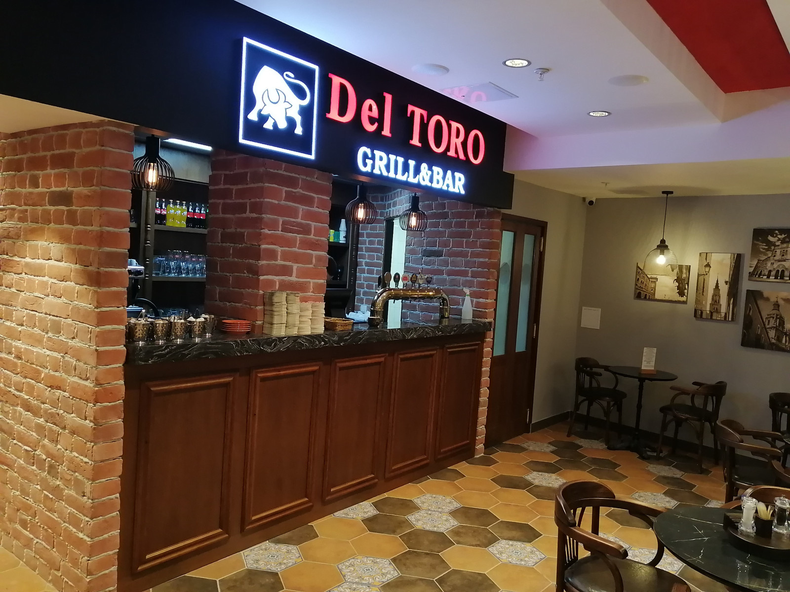 Дизайн ресторана  Del Toro Grill&Bar ул.Арбат д.9