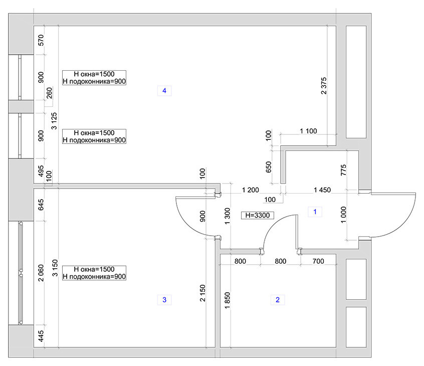 Фото ЖК "Гринпарк" 38 м²