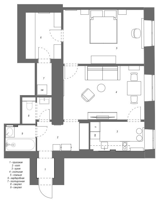 Houzz тур: Квартира в сталинке с винтажным декором
