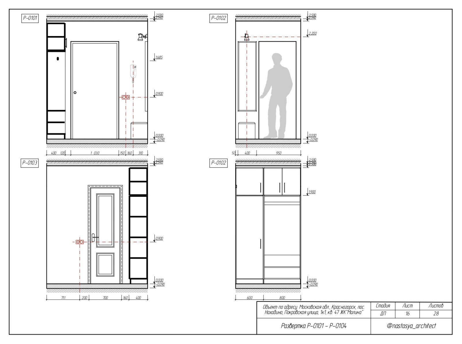Развертка прихожей