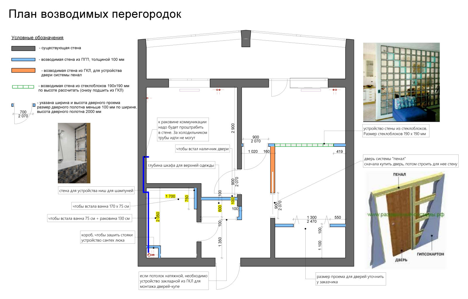 Обложка проекта: Однокомнатная квартира с спальней без окна