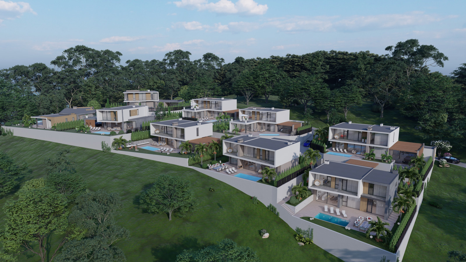 Жилой квартал частных домов, район Ручей Видный