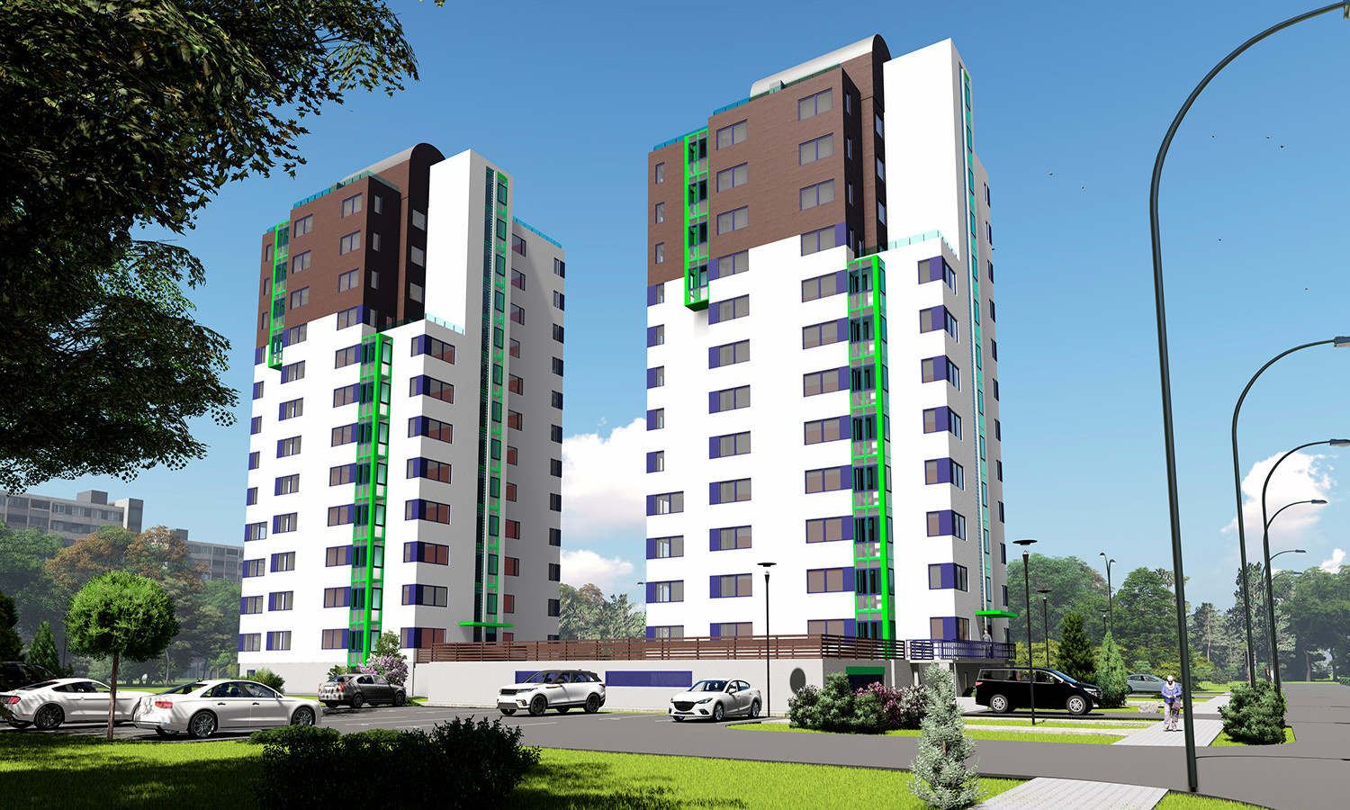 Многоквартирный жилой дом построен в Эстонии город Марду по улице Калласмаа 1С