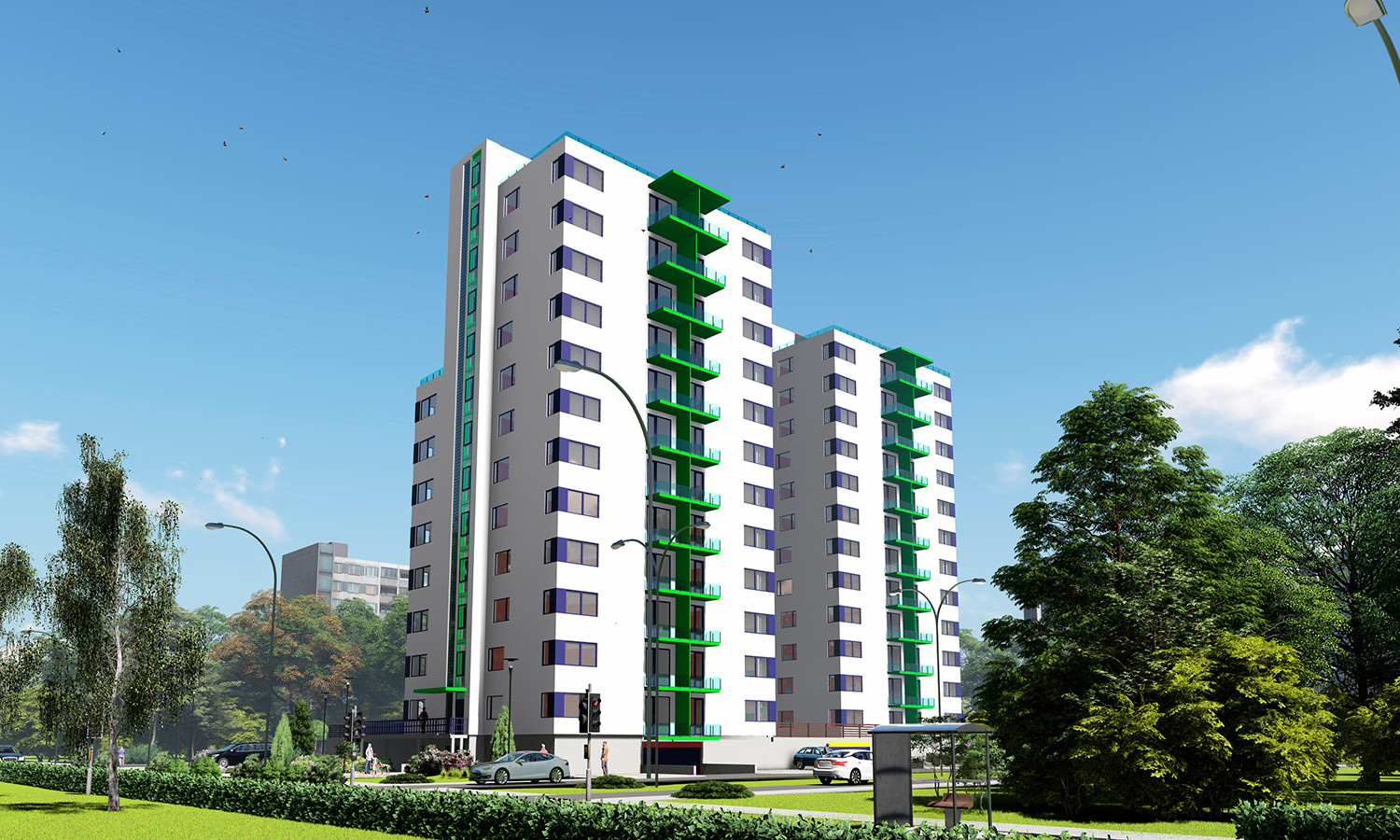 Многоквартирный жилой дом построен в Эстонии город Марду по улице Калласмаа 1С