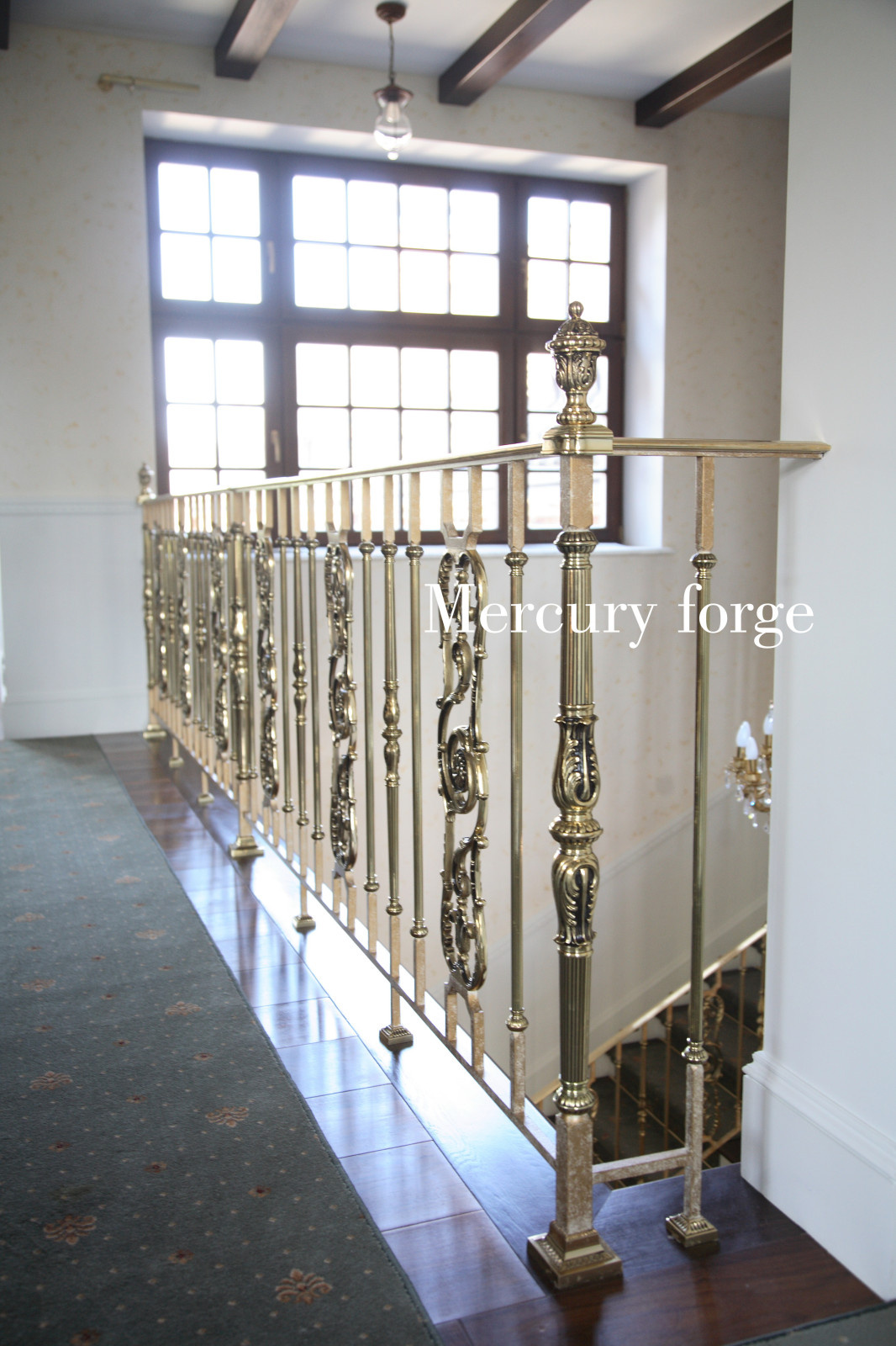 Лестница, латунное ограждение, фабрика Grande forge (Франция), коллекция Royal